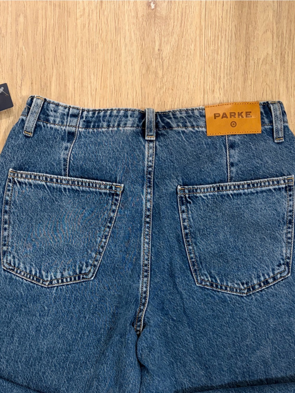 NWT Parke x Target medium wash baggy jeans size 4 - Picture 6 of 7